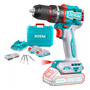 Taladro Percutor Atornillador 1/2 66nm 20v Total Tidli20668 Color Turquesa Frecuencia 50 60hz