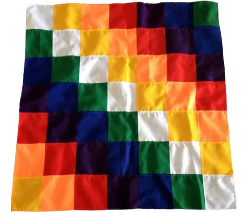 Tercera imagen para búsqueda de wiphala pueblos originarios bandera 12