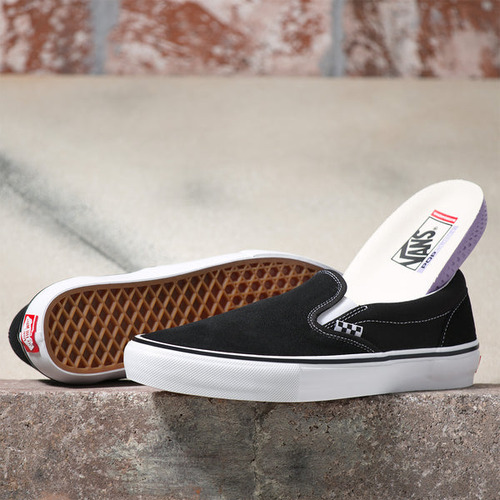 Zapatillas Hombre Skate Slip-on Black/white