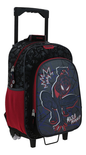 Mochila Grande Con Ruedas Chenson Miles Morales Marvel Drapo