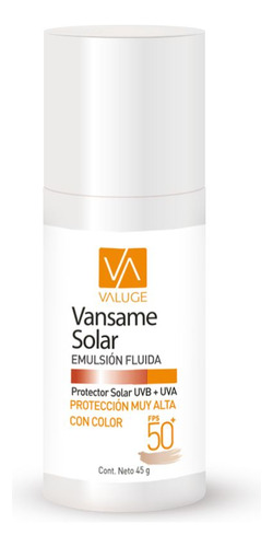 Vansame Protector Solar Emulsión Color Fps50+ X45g