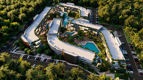 Departamento En Venta En Playa Del Carmen, Quintana Roo, The Leaf, Dentro De Playacar