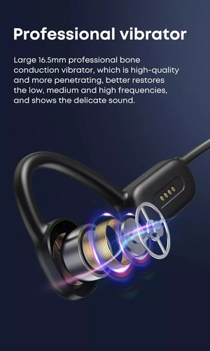 Auriculares Natacion Running Conduccion Osea 32g Xiaomi Negro