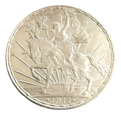Moneda Un Peso Caballito 1911 Plata Original