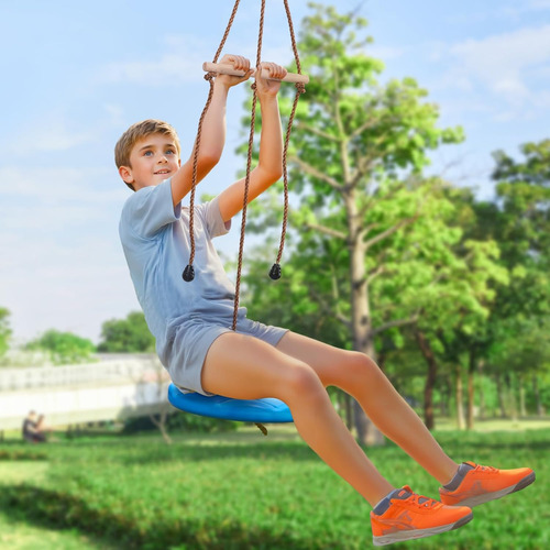 Kit Tirolesa Cuerda Slackline Ninos Juego Patio Columpio