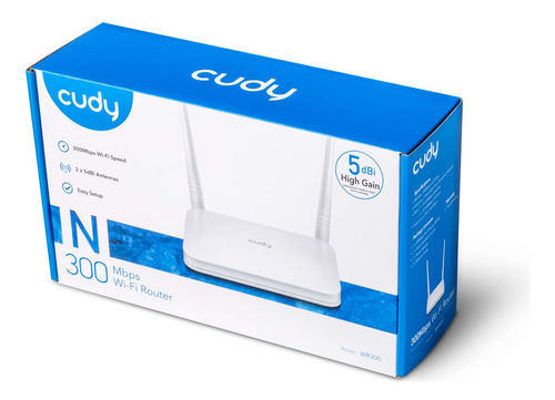 Cudy Wr300 300 Mbit/s Router Wifi Router Wifi Para Conexión A Módem De Cable, Dsl, Fibra Óptica