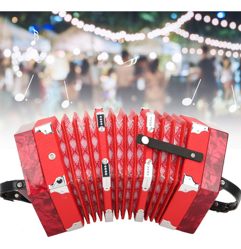 Acordeón Concertina Portátil Profesional Para Adultos
