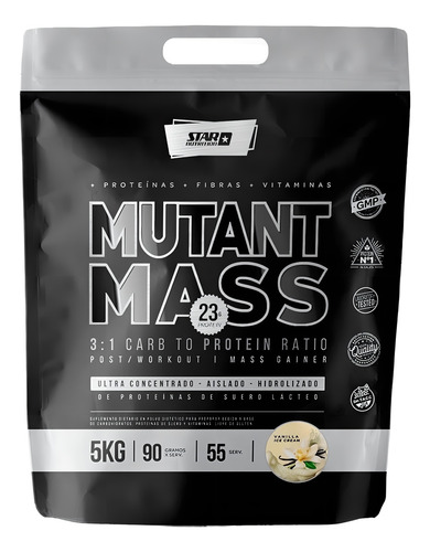 Mutant Mass 5 Kg Ganador De Masa Muscular Star Nutrition Sabor Vainilla Ice Cream