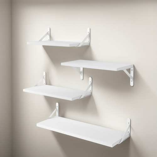 Estantes Flotantes Montados En La Pared Soporte Blanco