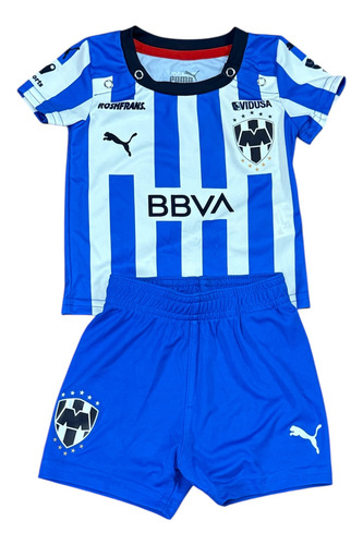 Kit Conjunto Jersey Puma De Rayados De Monterrey Niños