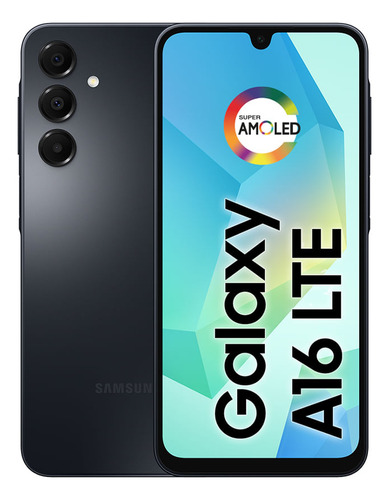 Teléfono celular Samsung Galaxy A16, 128 GB + 4 GB de RAM, cámara de hasta 50 MP, pantalla 6.7, NFC, Ip54, batería negra de 5000 mAh