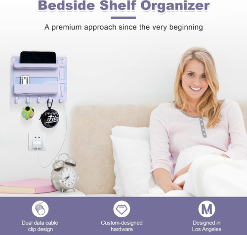 Soporte De Pared Para Mesita De Noche Organizador Adhesivo