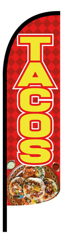Banderas Publicitarias Tacos Comic (4 X 1 Mts) Completa