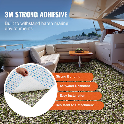 Vevor Suelo Antideslizante Eva 2.4 X 0.9 M Para Barcos