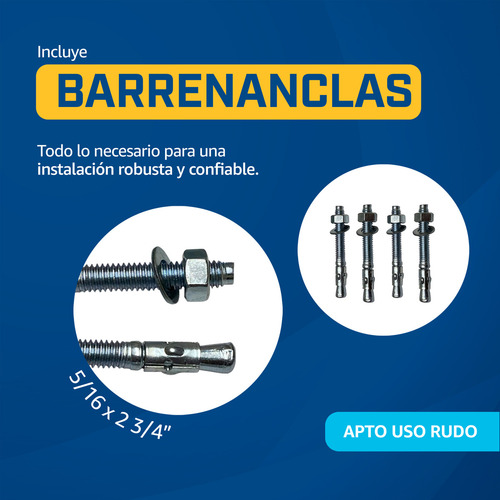 Soporte para saco de boxeo 24Tarpp Placa 3x4” barrenancla