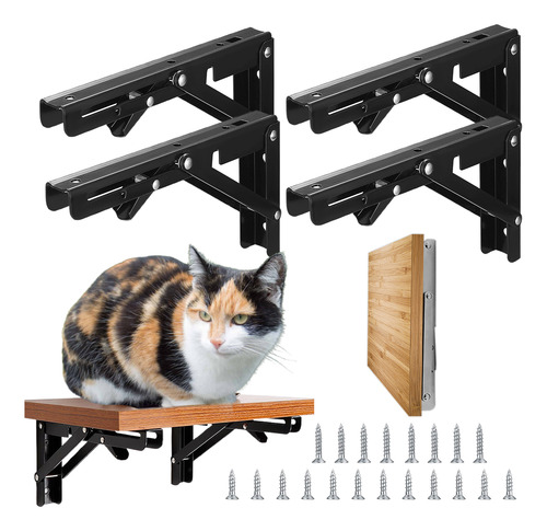 Mensula Soporte Repisa Plegable Para Flotante 20cm 4 Pcs
