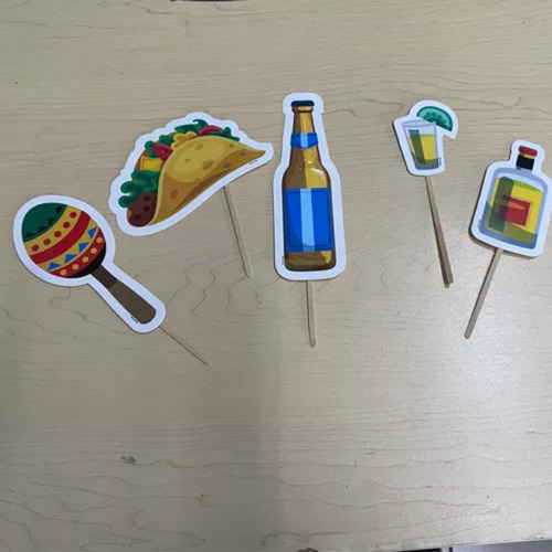 10 Photo Prop Para Fiestas Patrias Figuras Mexicanas 10 Pack
