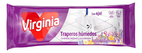 Paño de limpieza Virginia Trapero Humedo lavanda 10 u