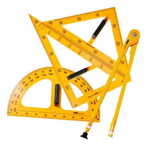Fweaad Hk Para Juego De 4 Piezas De Geometría Para Pizarrón