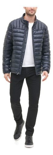 Casaca Tommy Hilfiger Ultra Loft - Navy Cuero
