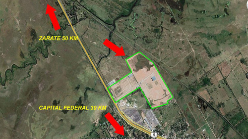 Lotes En Venta Parque Industrial Escobar Zona Norte- Sobre Ruta 9!!