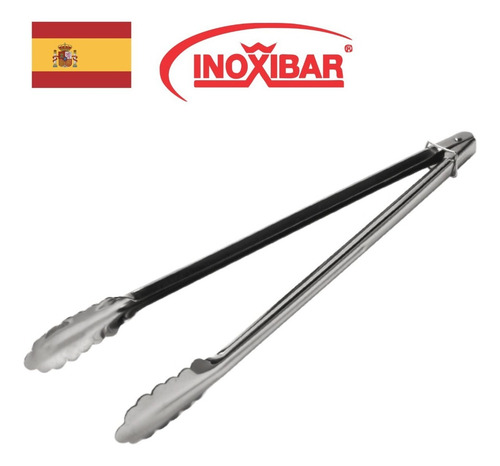 Pinza Para Parrilla Uso Profesional Marca Inoxibar