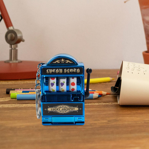 2 Mini Llavero De Juguete Para Máquina Tragamonedas, Azul