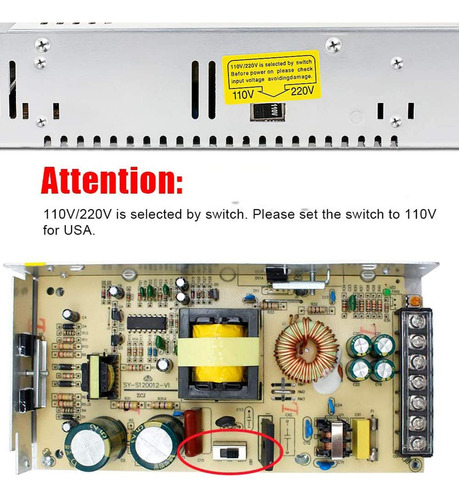120 W Fuente De Alimentación Dc 24 V 5 De Conmutación...