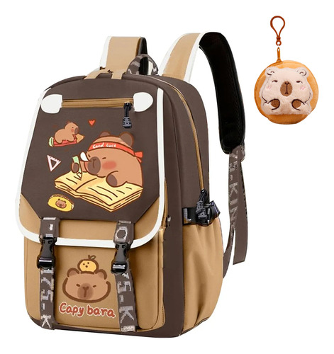 Mochila Capibara 2025 New, Mochila Kawaii Carpincho,bolsas Mochilas Escolar Con Moda Diseño Gran Capacidad,mochilas Escolares,kawaii Regalo Para Niños