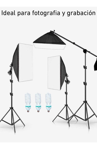 Kit Parante Socket Fotografico Softbox Para Video Rl08