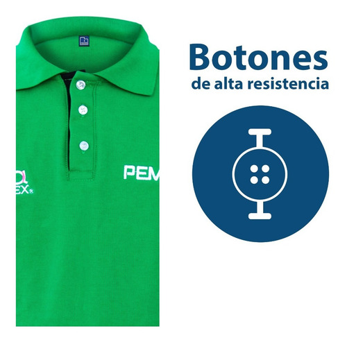 Playera Polo Ml Nueva Imagen Pemex. Uniforme Gasolineras