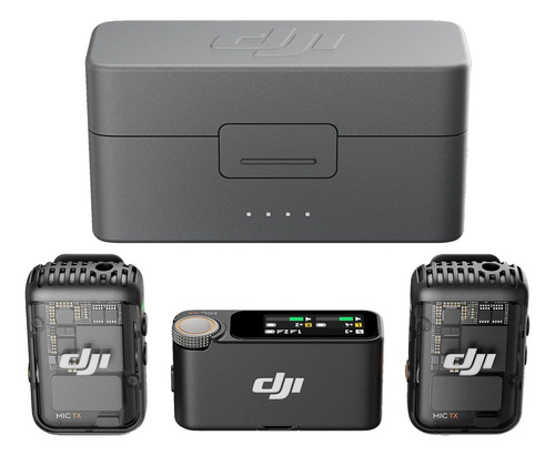 Dji Mic 2 (2 Tx + 1 Rx + Estuche De Carga) Color Negro