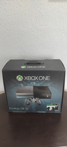 Microsoft Xbox One 1TB Halo 5: Guardians Limited Edition color negro y plata - Aceptable (Reacondicionado)