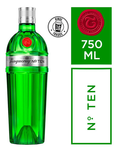 Ginebra Tanqueray Ten 750mL