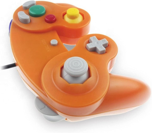 Control Alambrico Para Nintendo Para Gamecube Switch Wii U Color Naranja