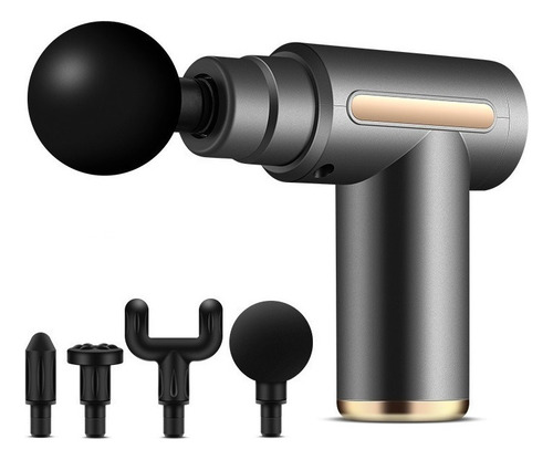 Pistola fascial Gun, pistola masajeadora de vello corporal gris