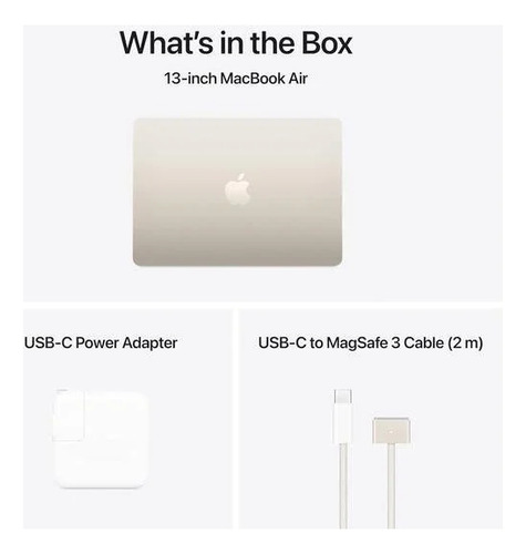 Macbook Air 13' Chip M4 | 16gb Ram 256gb | Teclado Americano Dorado