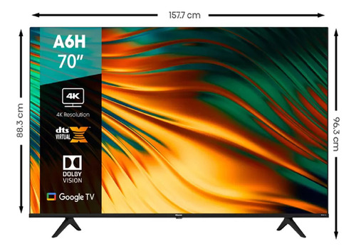 Hisense Pantalla 70pul. 4k Uhd Smart Tv