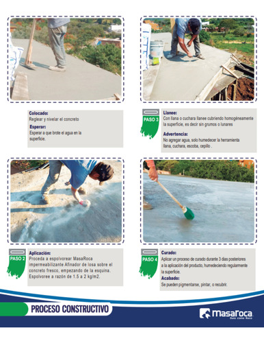Afinador De Losa Para Concreto Fresco 25kg