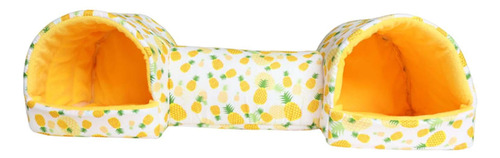 Túnel Y Cama Para Conejillos De Indias, Piña Amarilla