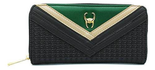 A Novo Marvel Loki Cartera Gama Alta Cuero Super Heroe
