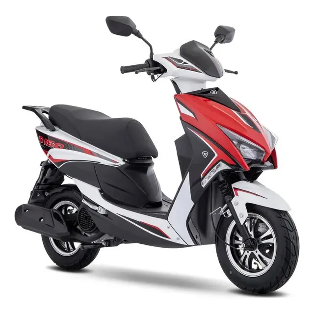 Motoneta Italika D150 Blanco Con Rojo