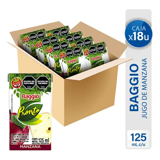 Jugo Baggio 125ml X 18 Unidades - Oferta En Sweet Market 