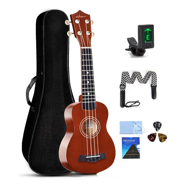 21in Kit De Ukulele Soprano Acústico Universal Ukulele