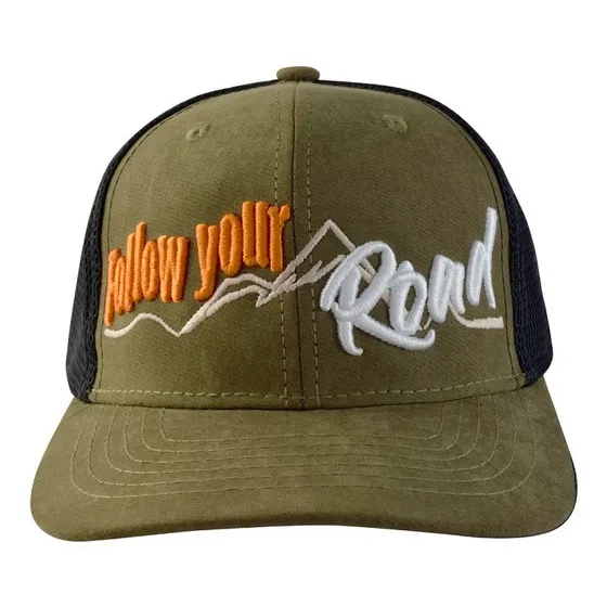 Gorra Wallis Follow Your Road Verde/negro Ajustador Snapback