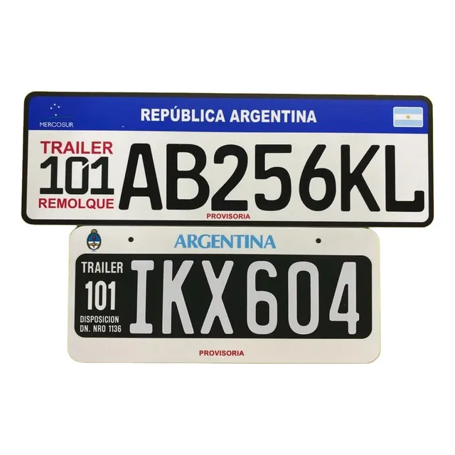 Chapa Patente Para Trailer 101 Envios En El Dia