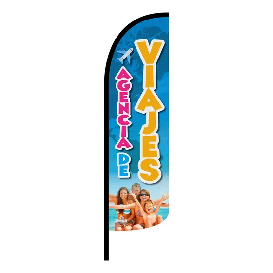 Bandera Agencia De Viajes Familia(4x1m) Completa