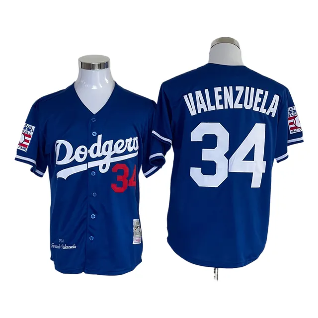 Ofnet Camiseta No.34 Valenzuela Los Angeles Dodgers Jersey