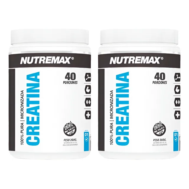 Nutremax X2 Suplemento Creatina 100% Pura Micronizada 200gr