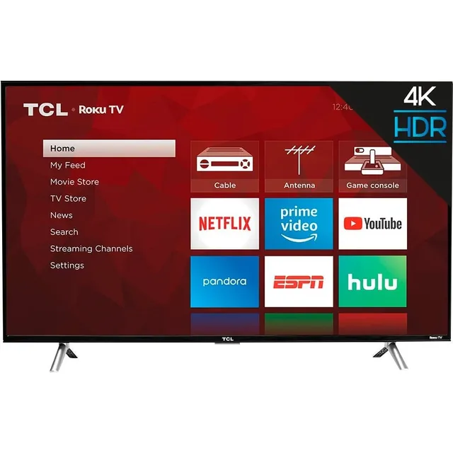 Tcl 43 Clase 4 Series 4k Uhd Hdr Led Smart Roku Tv 43s451